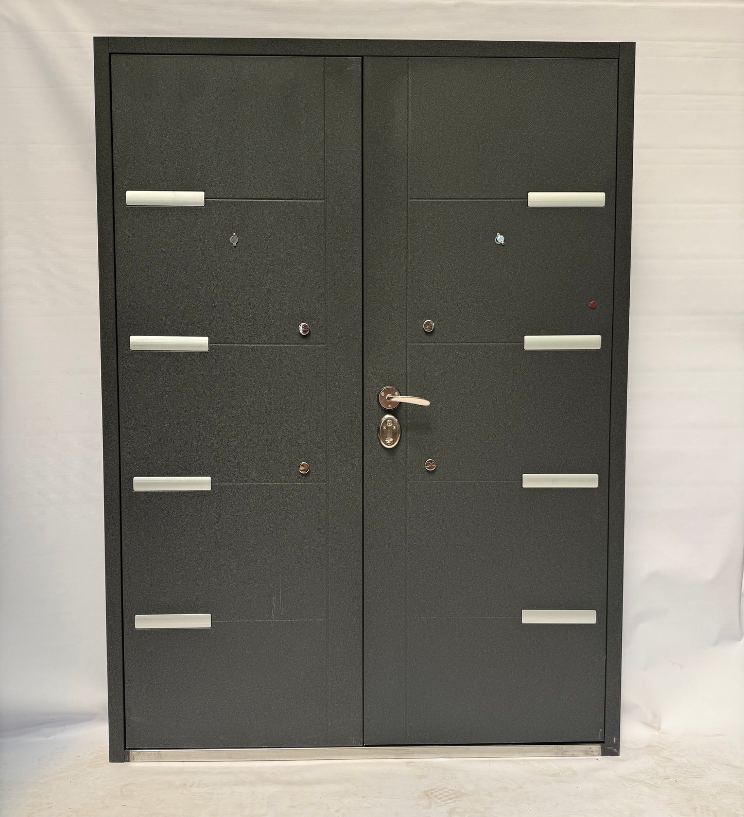 325 Black Crack Steel Security Door- Multi Lock | Frame, Handle & Lock Included