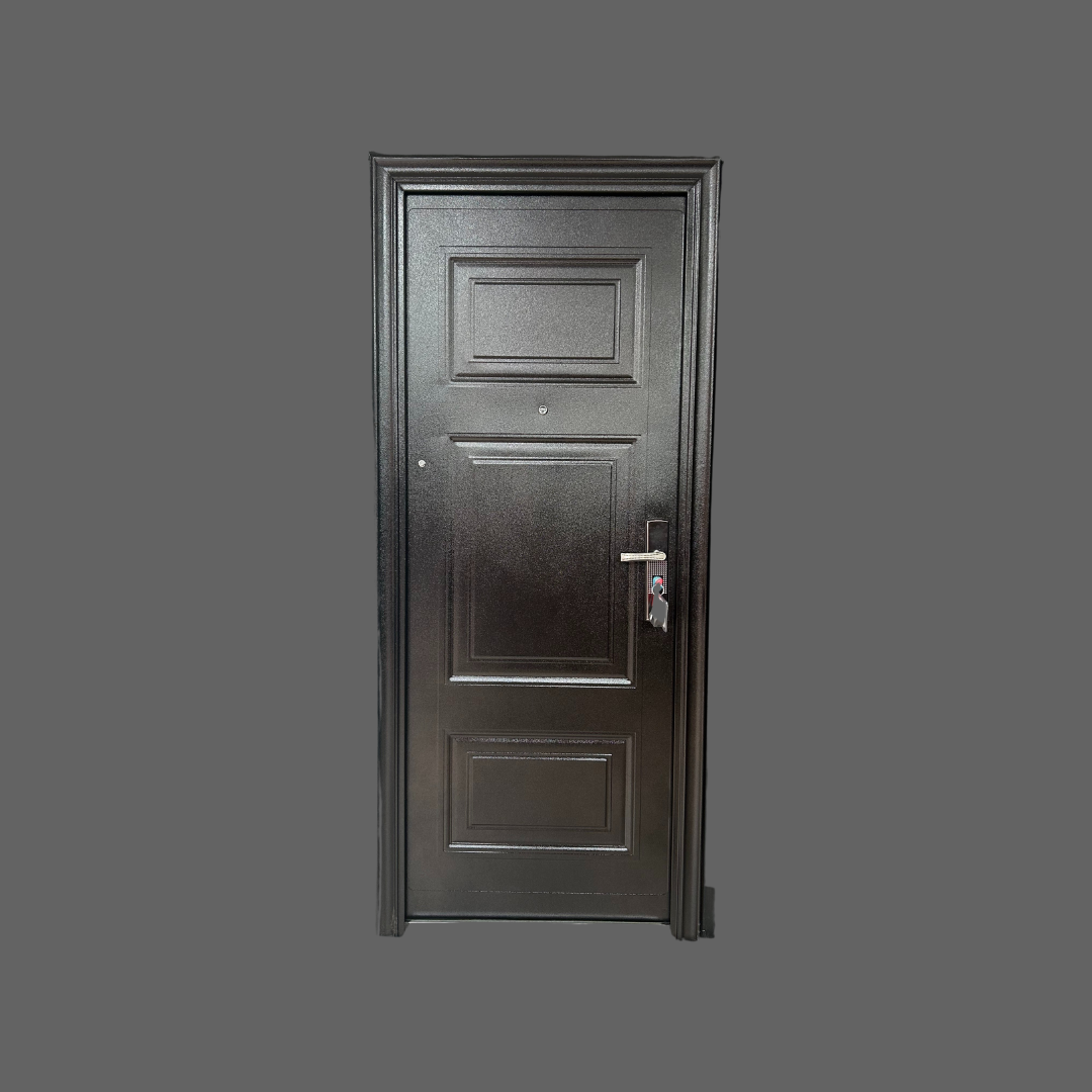 322 Entry+ Steel Security Door- Multi-Lock | Golden Brown | Single & Pivot Size