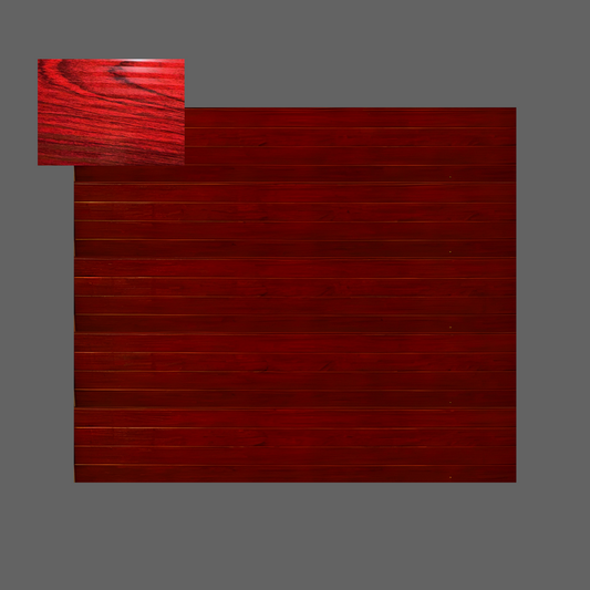 Mahogany Slatted Insulated Garage Door - Single & Double