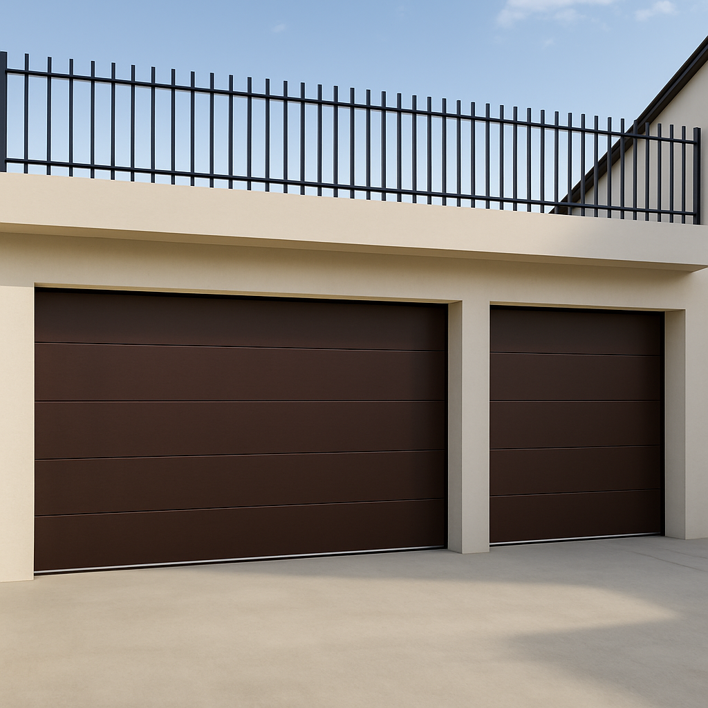 Smooth Velvet Finish Insulated Steel Garage Door - Single & Double - 3 Colours