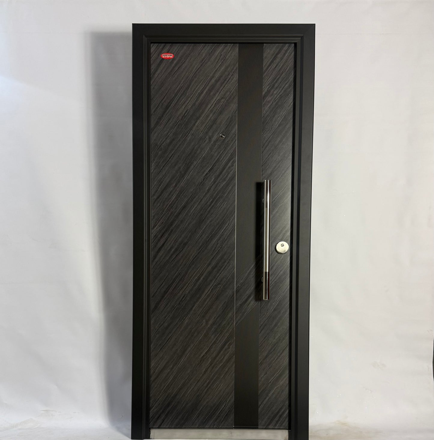 235 Tuscan Ash Steel Security Door- Multi-Locking | Frame, Handle & Lock Included