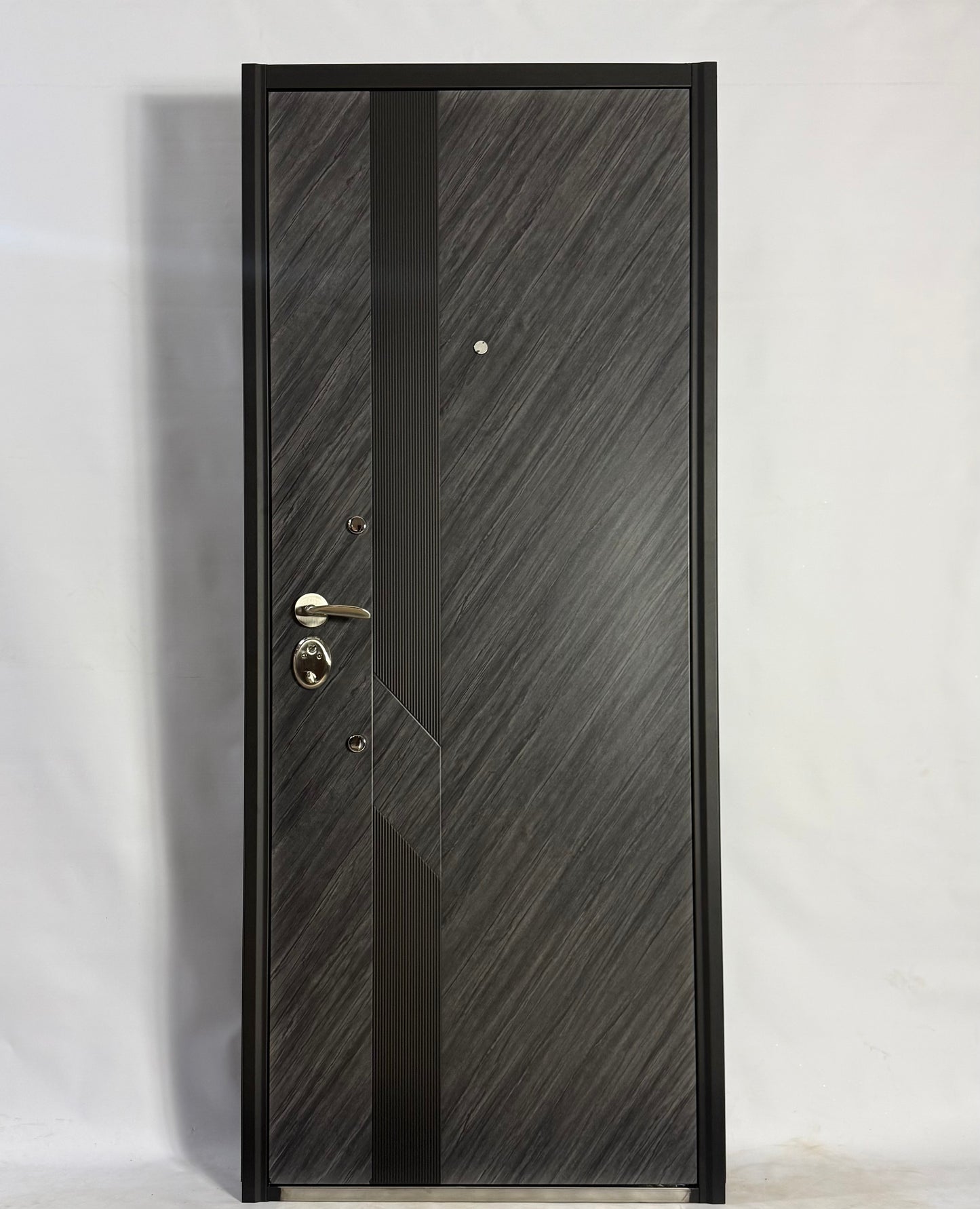235 Tuscan Ash Steel Security Door- Multi-Locking | Frame, Handle & Lock Included