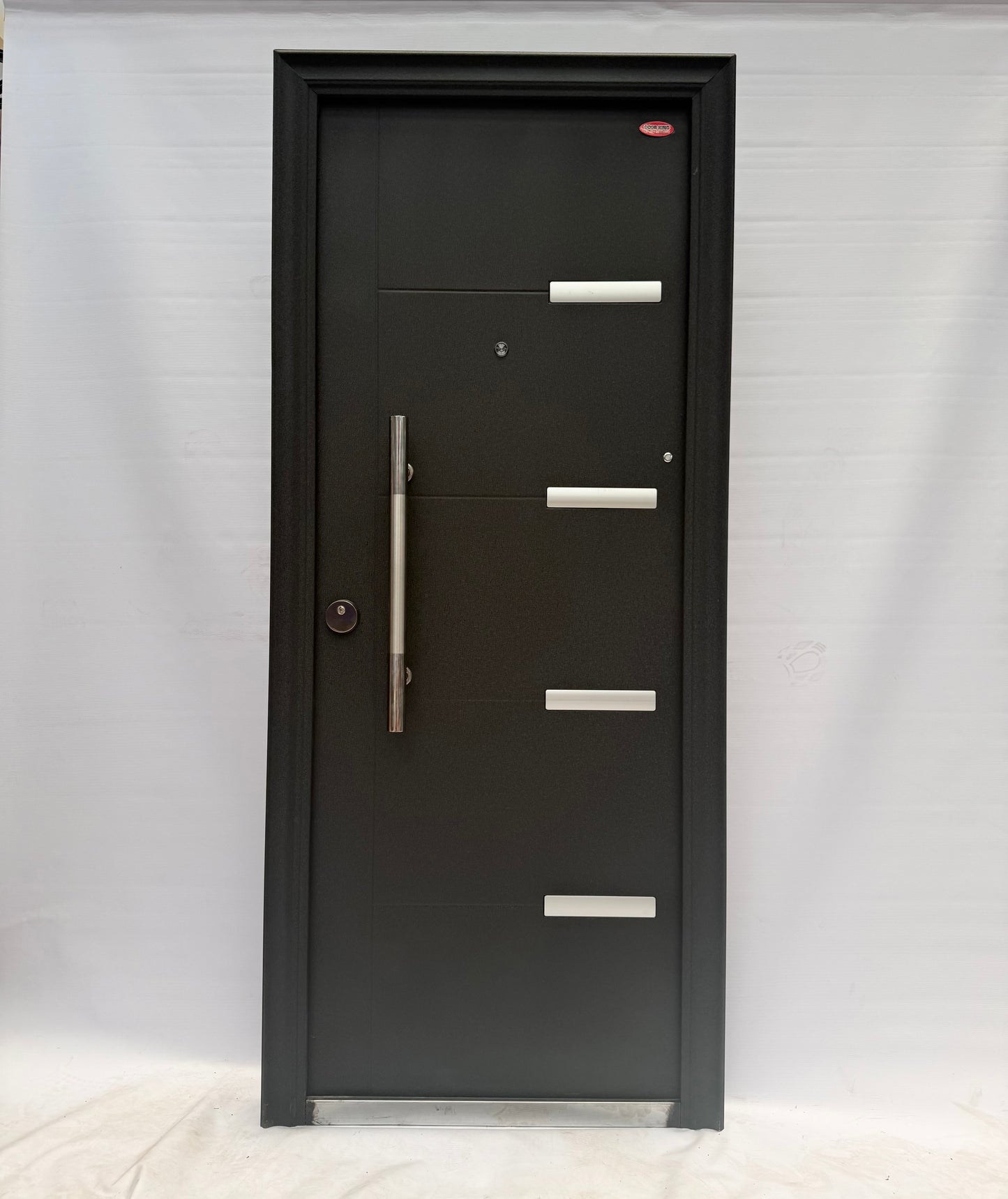 325 Black Crack Steel Security Door- Multi Lock | Frame, Handle & Lock Included