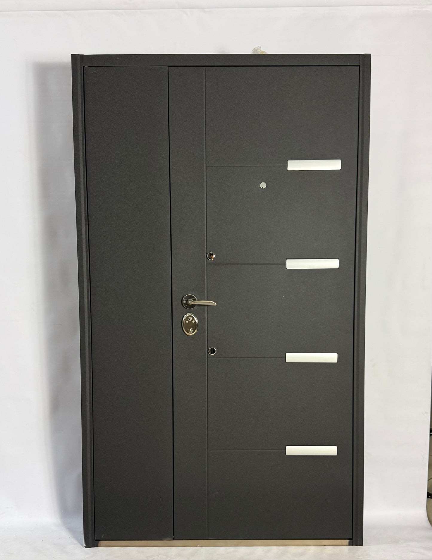 325 Black Crack Steel Security Door- Multi Lock | Frame, Handle & Lock Included