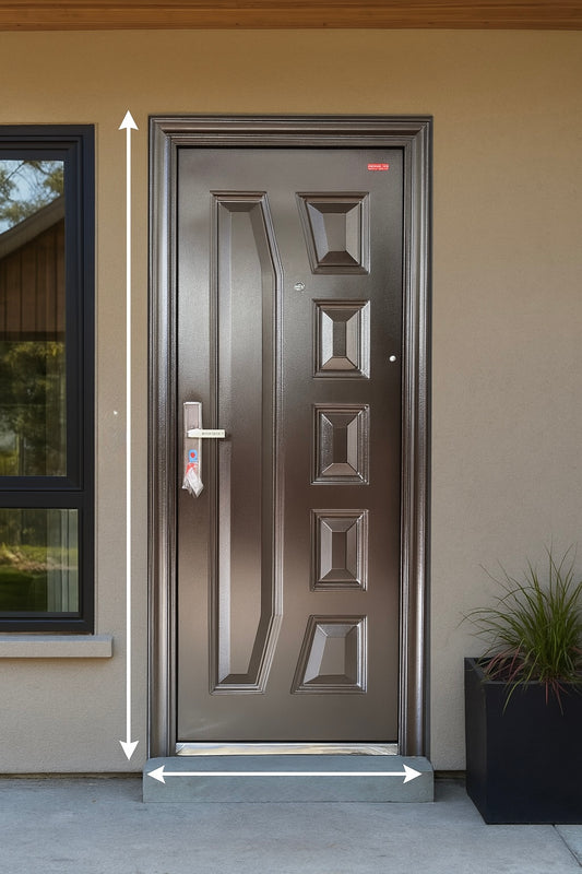 329 Golden Brown Steel Security Door- Multilock | Single, Pivot & Double