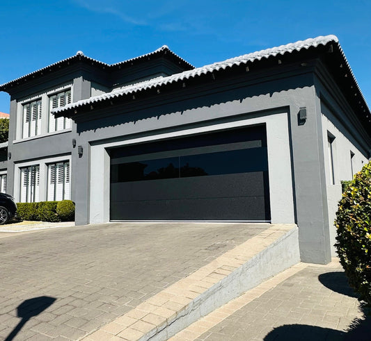 Velvet Garage Door with Glass/Aluminium Panel- Luxury Finish | Single & Double
