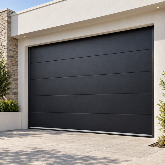 Smooth Velvet Finish Insulated Steel Garage Door - Single & Double - 3 Colours