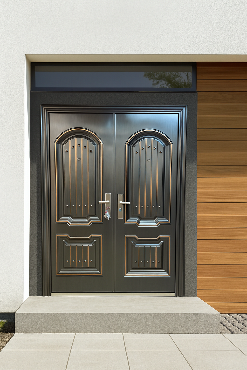 C620 Copper Steel Security Door - Multi-Lock | Frame, Handle & Lock Included