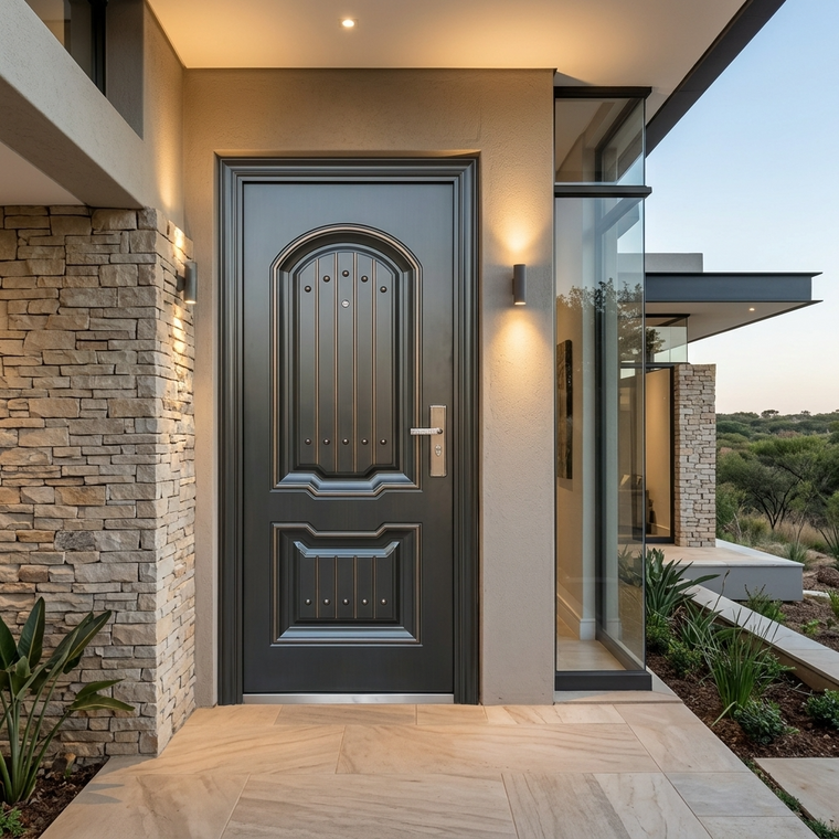 C620 Copper Steel Security Door - Multi-Lock | Frame, Handle & Lock Included
